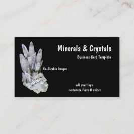 Affärskortet Minerals och Quartz Crystals Visitkort