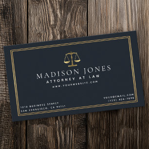 Affärskortet Minimalist Lawyer Professionell Visitkort