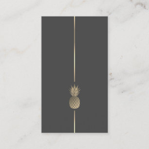 Affärskortet Minimalistisk anananas Logotyp Visitkort