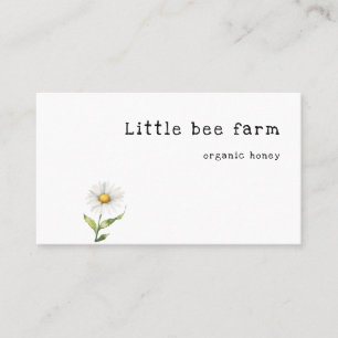 Affärskortet Minimalistisk daisy Visitkort