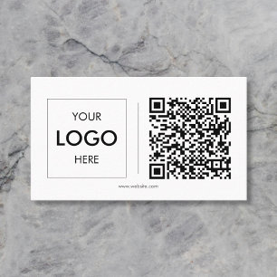 Affärskortet Minimalistisk Professionell för QR- Visitkort
