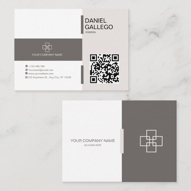 Affärskortet Minimalistisk Professionell Visitkort (Fram/baksida)