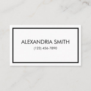 Affärskortet Minimalistisk versal Visitkort