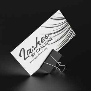 Affärskortet Minimalistiskt Eyelash Extensions Visitkort