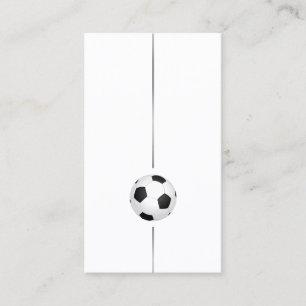 Affärskortet Minimalistiskt fotboll Visitkort