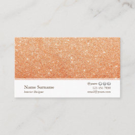 Affärskortet Minimalistiskt Glitter Insida Designe Visitkort