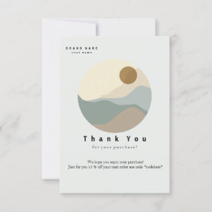 Affärskortet Minimalistiskt illustration av Tack Kort