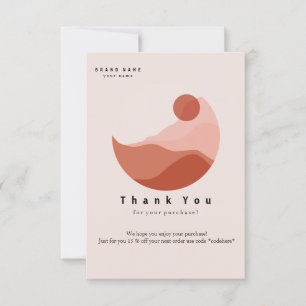 Affärskortet Minimalistiskt illustration av Tack Kort