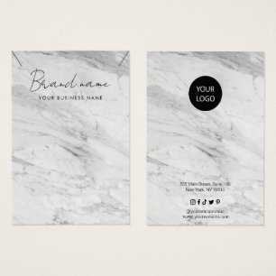 Affärskortet Minimalistiskt Marble Necklace Visnin Visitkort