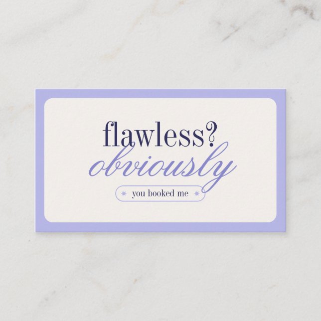 Affärskortet Minimalistiskt typografi i Makeup Sty Visitkort (Framsida)
