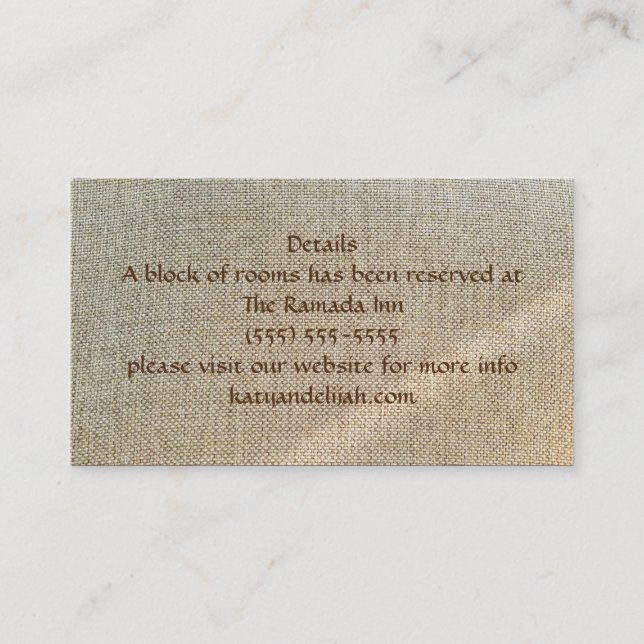 Affärskortet Misty Morgons flödesinformation Visitkort (Framsida)