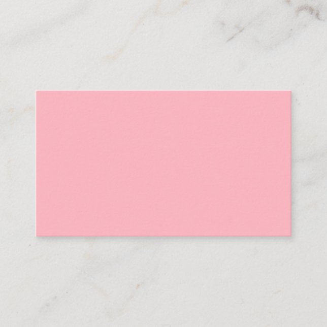 Affärskortet Mjuk Rosa tomt Visitkort (Framsida)