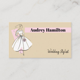 affärskortet mode Bride Neutralt Header Visitkort