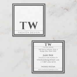 Affärskortet mode Design Square Fyrkantigt Visitkort