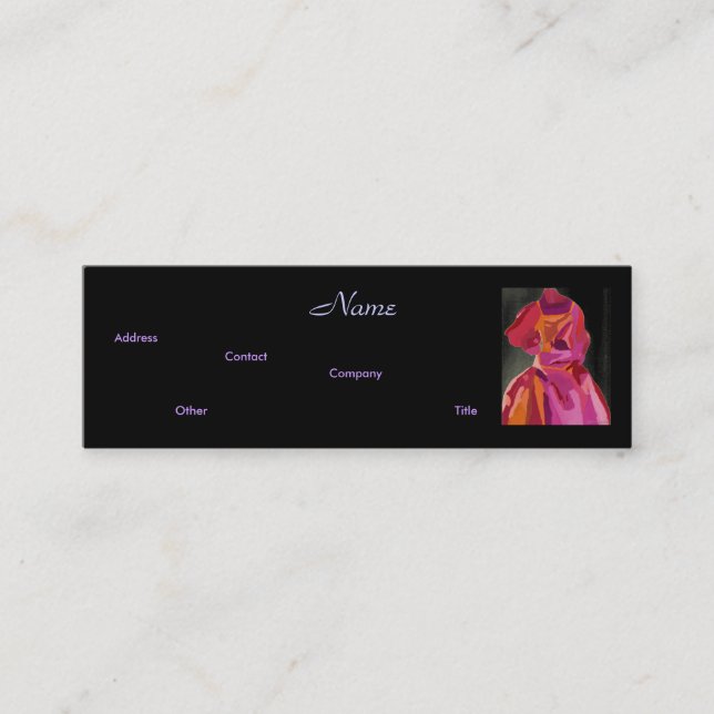 Affärskortet mode Designer Autumn II Mini Visitkort (Framsida)