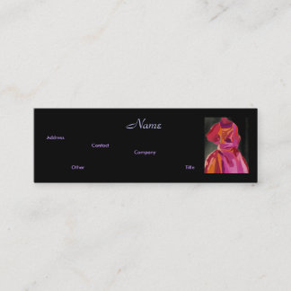Affärskortet mode Designer Autumn V Mini Visitkort