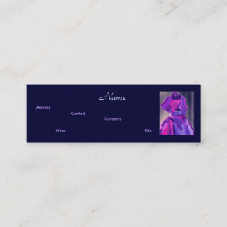 Affärskortet mode Designer V Mini Visitkort