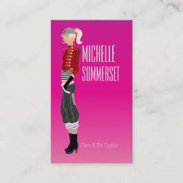 Affärskortet Mode Designer Visitkort