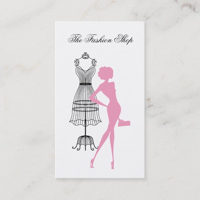 Affärskortet Mode och Stil Visitkort (Framsida)