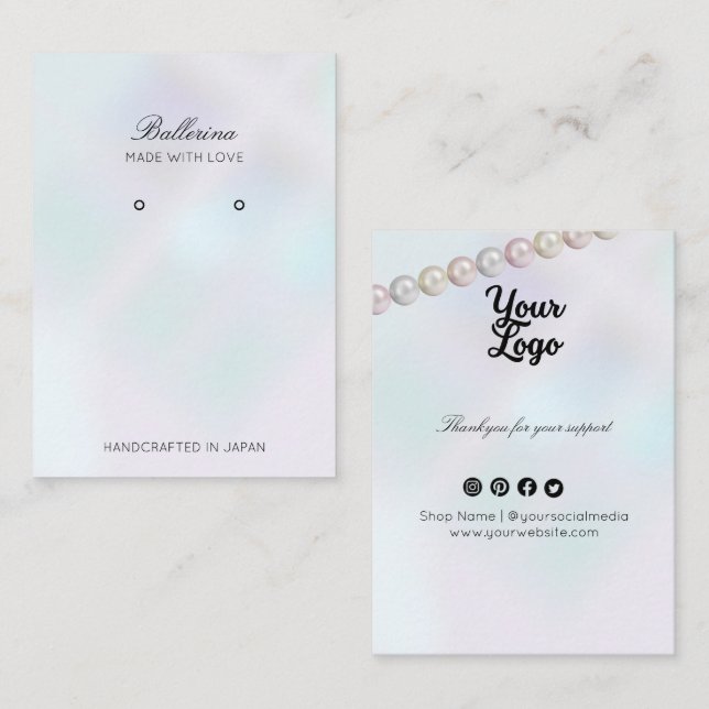 Affärskortet Modern avläsningskort Visitkort (Fram/baksida)