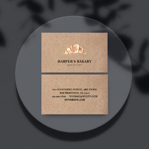 Affärskortet Modern Bakery Professionell Logotyp Visitkort