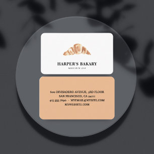 Affärskortet Modern Bakery Professionell Logotyp Visitkort