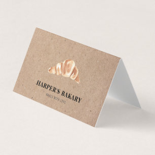 Affärskortet Modern Bakery Professionell Logotyp Visitkort