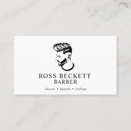 Affärskortet Modern Barber Hair Stylist Visitkort