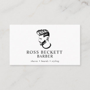 Affärskortet Modern Barber Hair Stylist Visitkort