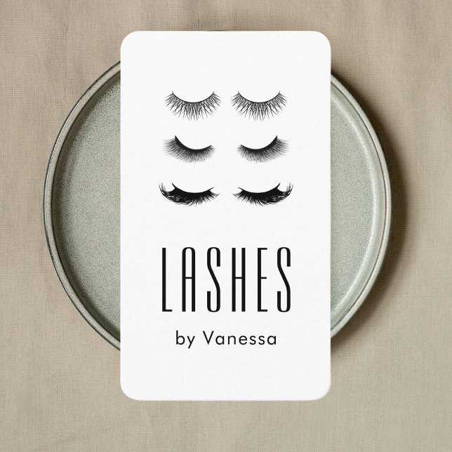 Affärskortet Modern Beauty Lash Salon Qr Code Visitkort (Skapare uppladdad)