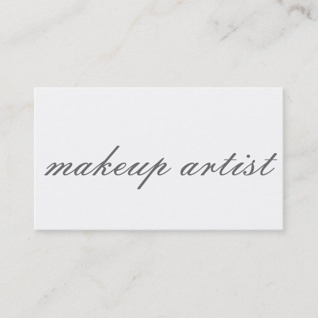 Affärskortet Modern Black White Grått Trendig Visitkort (Framsida)