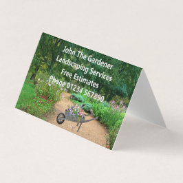 Affärskortet Modern Blommigt - landning Visitkort