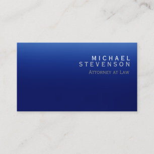 Affärskortet Modern Blue Attorney på Law Visitkort
