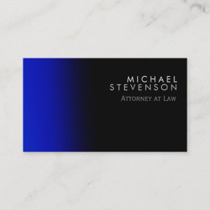 Affärskortet Modern Blue Attorney på Law Visitkort