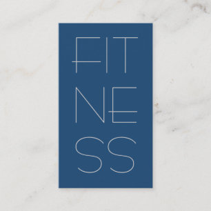 Affärskortet Modern Blue Professionell Fitness Visitkort