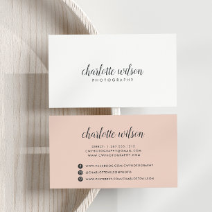 Affärskortet Modern Calligraphy Logotyp Visitkort