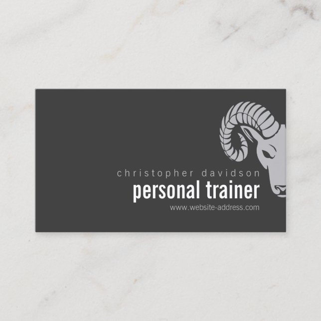 Affärskortet Modern djärv förskjutning av RAS-huvu Visitkort (Framsida)