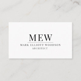 Affärskortet Modern enkel arkitektur Visitkort