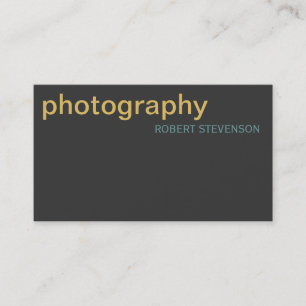 Affärskortet Modern enkel enkel fotografi Visitkort