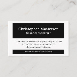 Affärskortet Modern Färg Blocks, Svarta och vita Visitkort