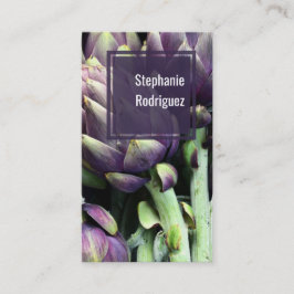 Affärskortet Modern färgad mat Visitkort