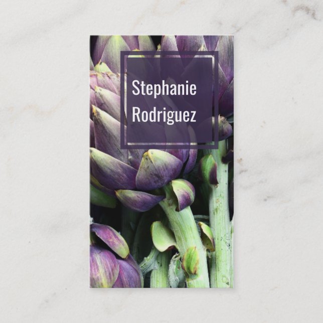 Affärskortet Modern färgad mat Visitkort (Framsida)