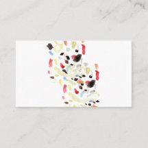 Affärskortet Modern färgstark Abstrakt