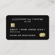 Affärskortet Modern Faux Kredit Card Stil
