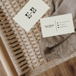 Affärskortet Modern & Finare Visitkort