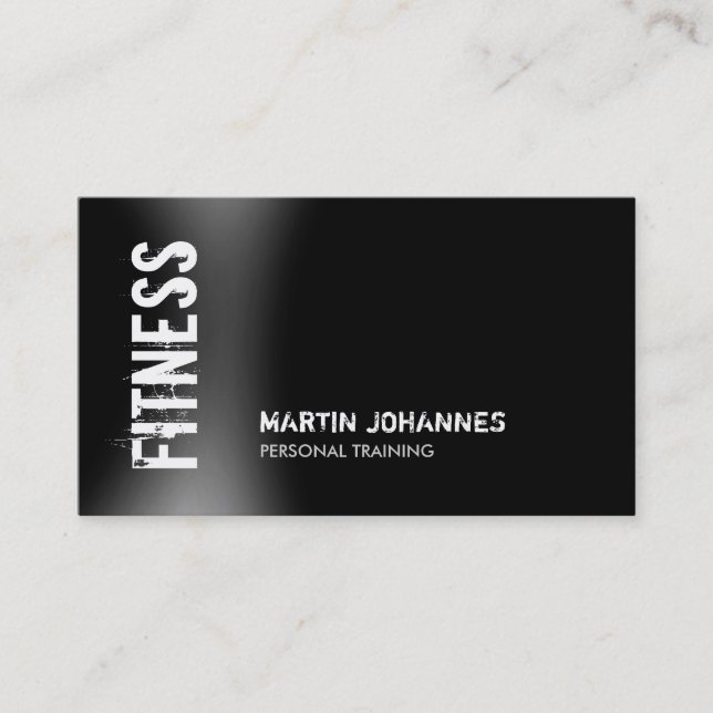 Affärskortet Modern Fitness Personal Trainer Visitkort (Framsida)
