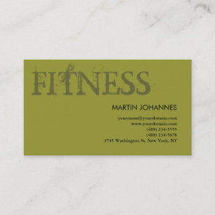 Affärskortet Modern Fitness Personal Training Visitkort