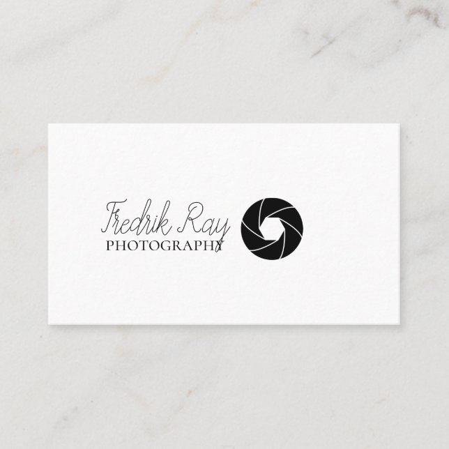 Affärskortet Modern fotoskrivare Visitkort (Framsida)