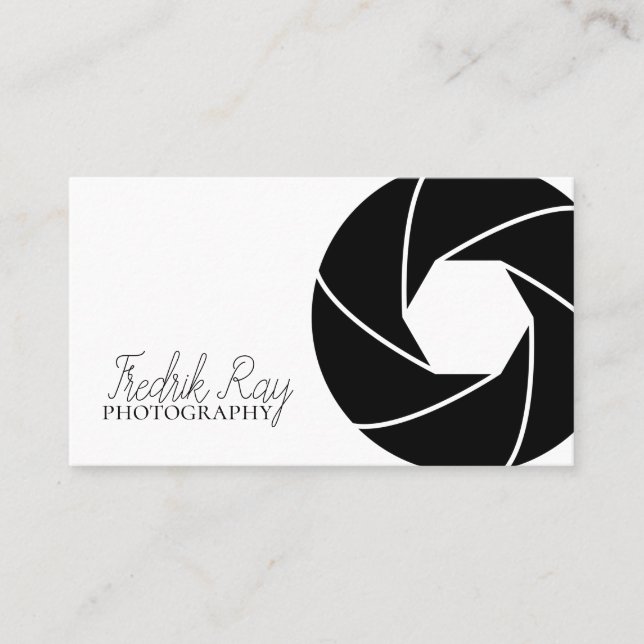 Affärskortet Modern fotoskrivare Visitkort (Framsida)