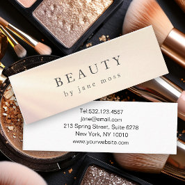 Affärskortet Modern Glow Salon Mini Visitkort